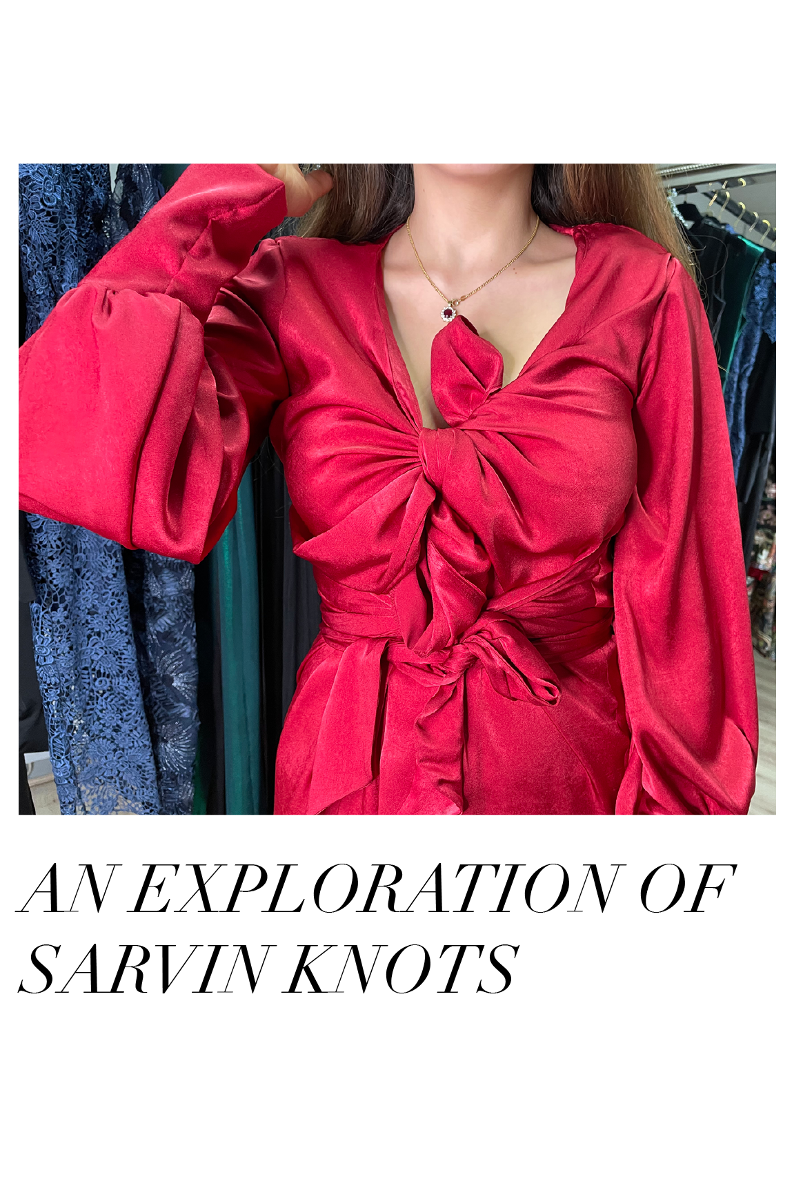 How to wrap or create a knot on dresses
