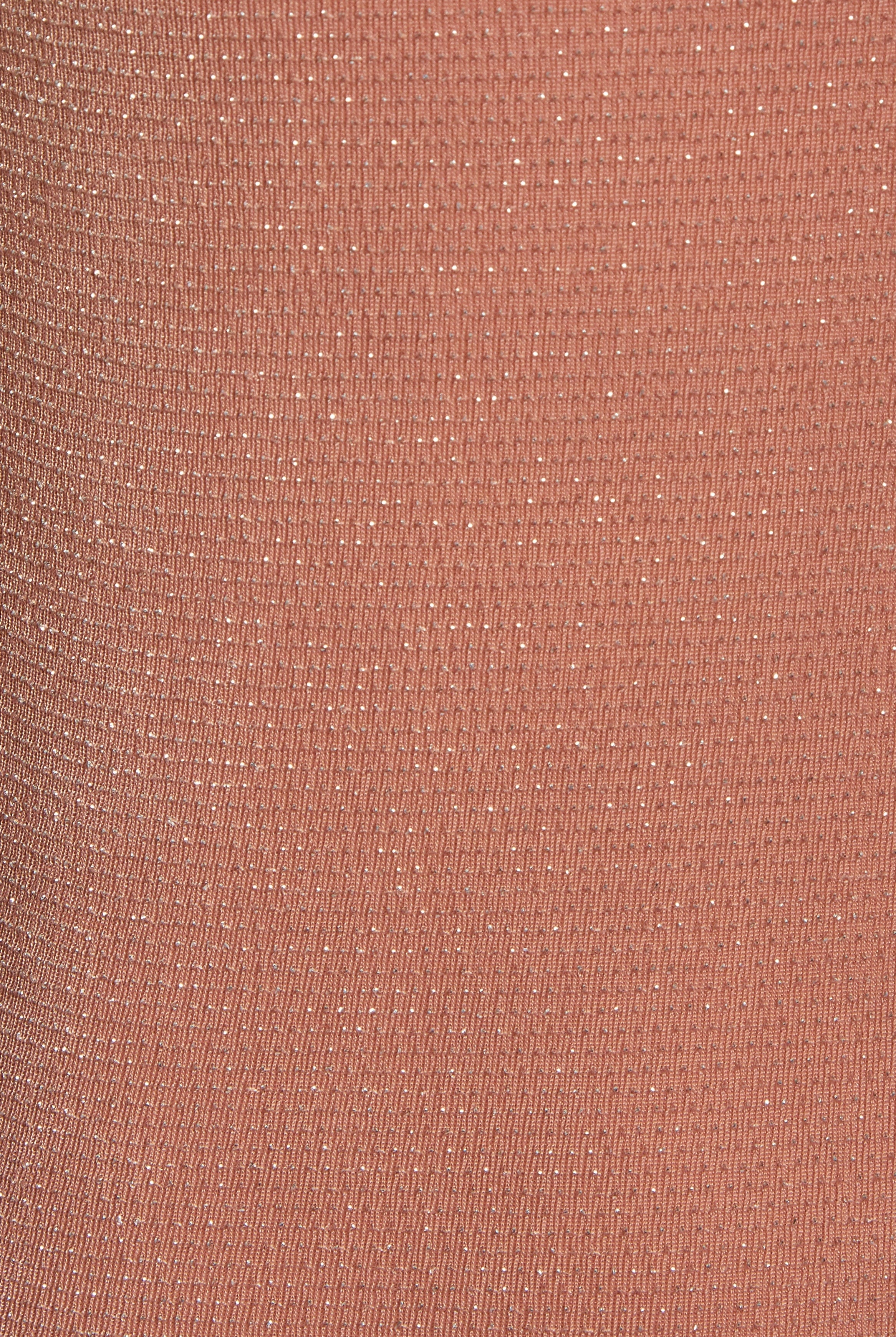 a close up of a Sarvin Mocha Backless Maxi Dress.