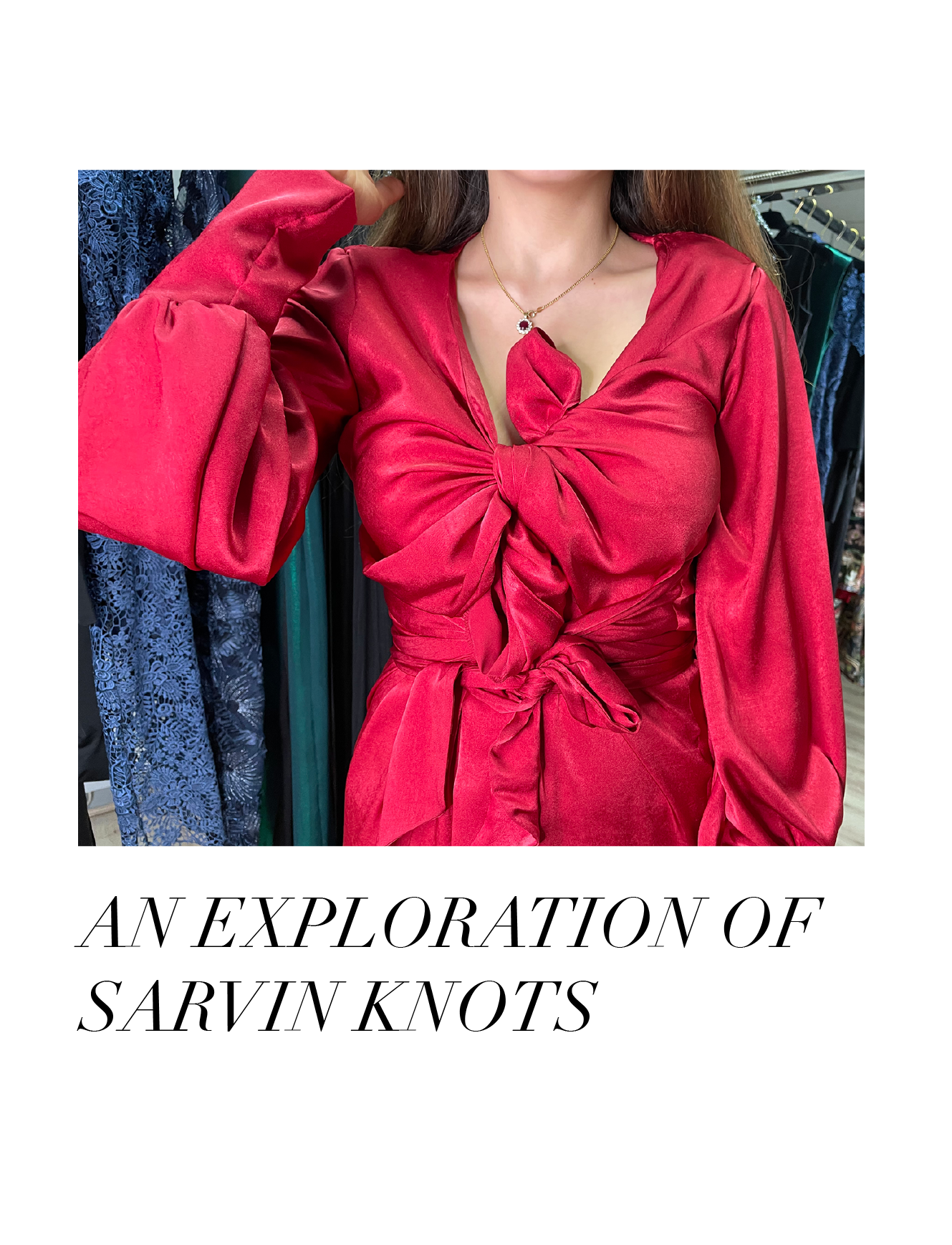 How to wrap or create a knot on dresses