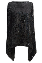 a Sparkly Brown Tie Back Top by Sarvin on a mannequin.