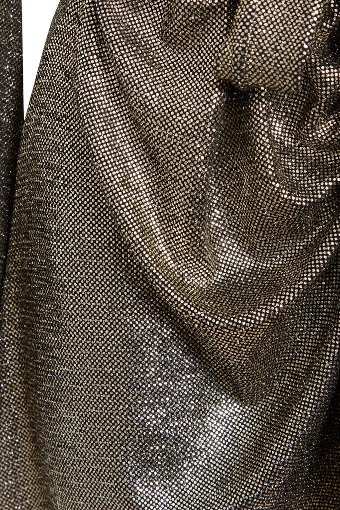 a close up of a Sarvin Sequin Wrap Dress